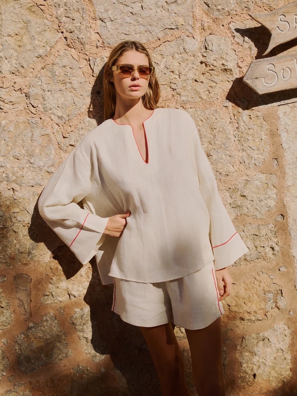 SECOND SUMMER LABEL Zahara Top & Marca Shorts